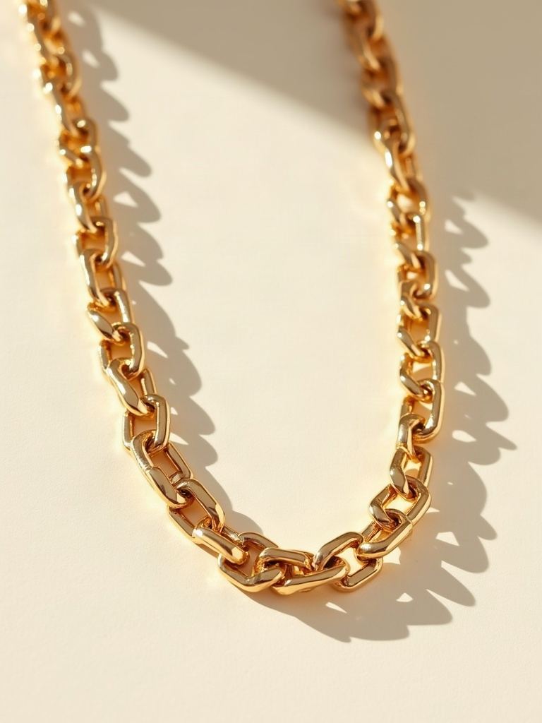 Big Rings — Gold chain necklace