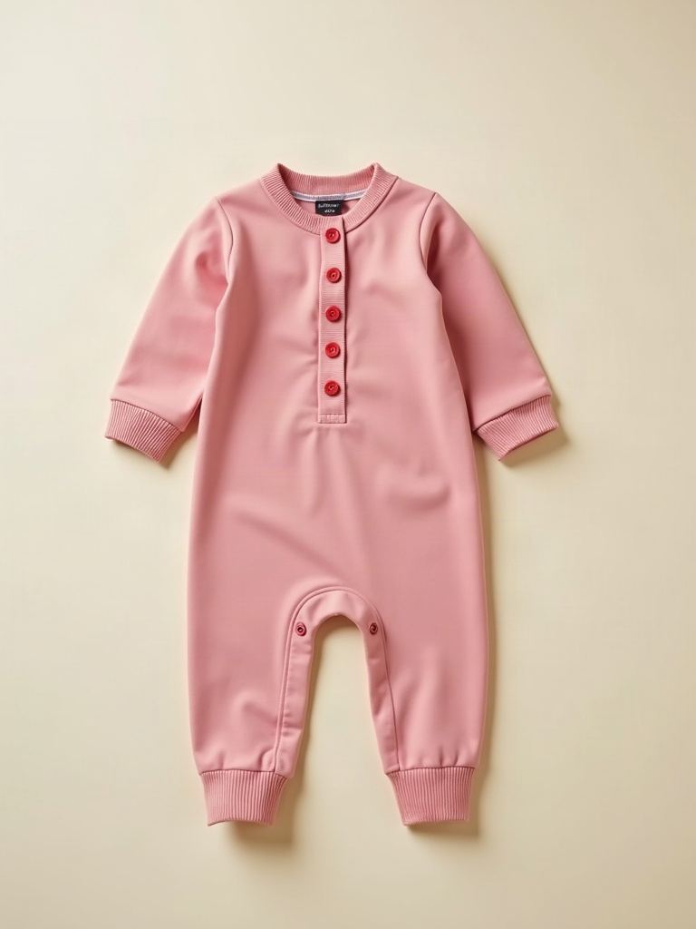 Flower Stripe — Buttoned jumpsuit