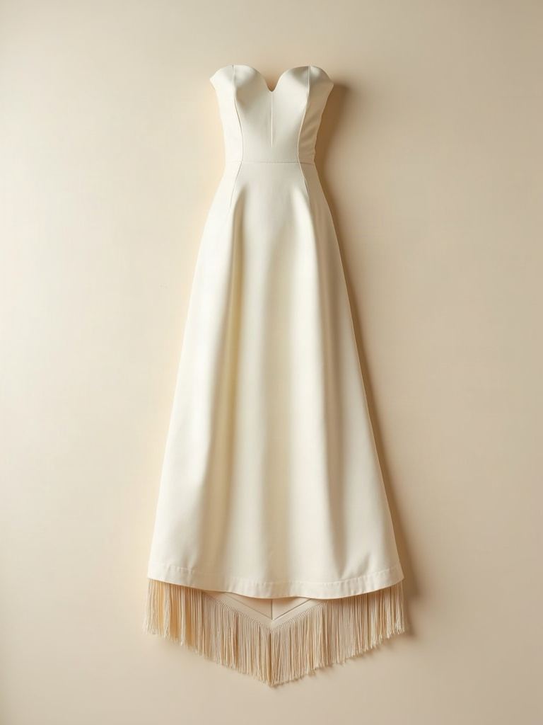 Flared Gown — Strapless flared gown