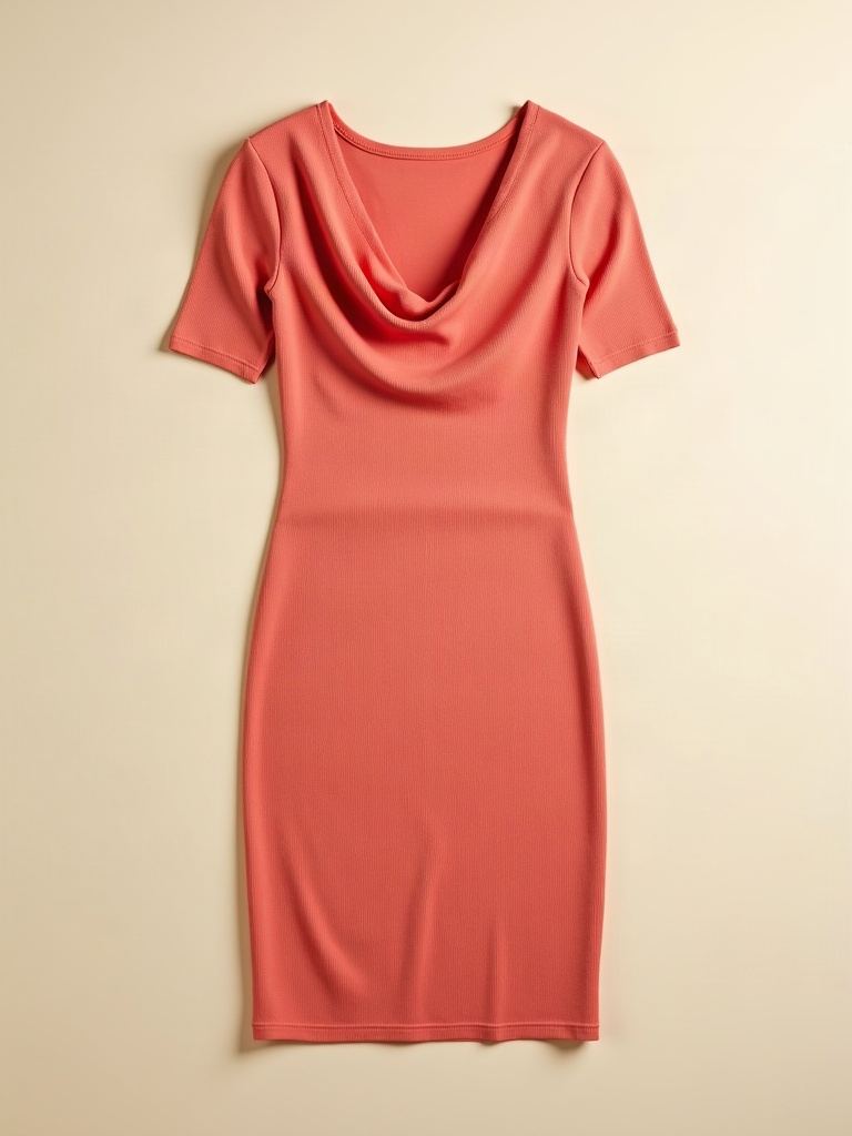 Ribbed Crew — Ribbed jersey dress