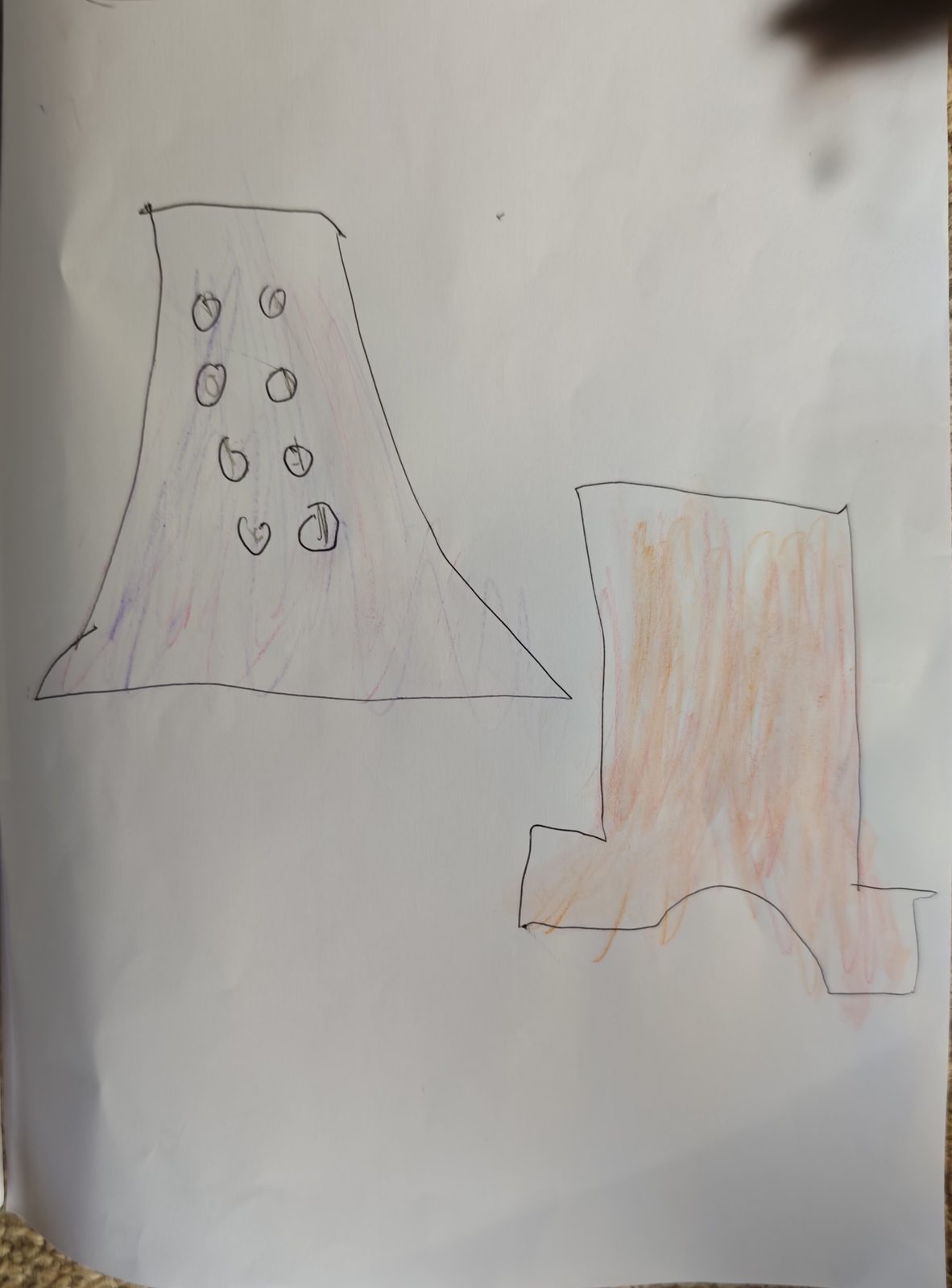 Amelie's original drawing for Button Flare